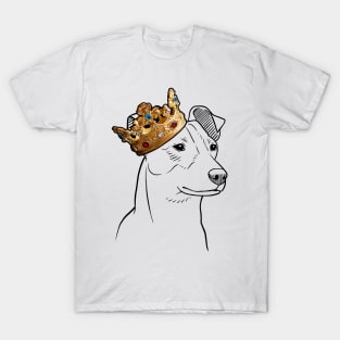 Jack Russell Dog King Queen Wearing Crown T-Shirt